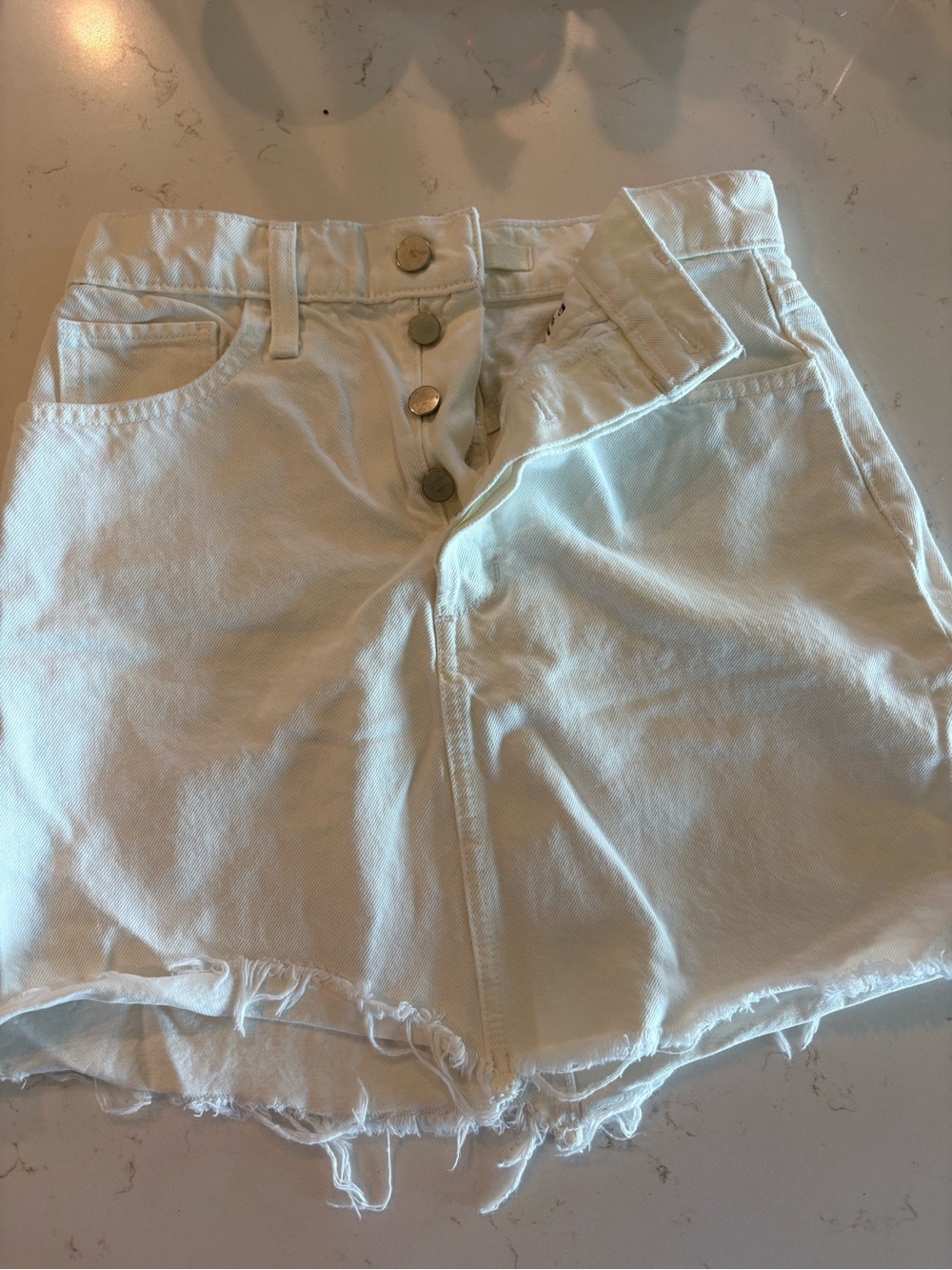 Joe’s jeans white skirt